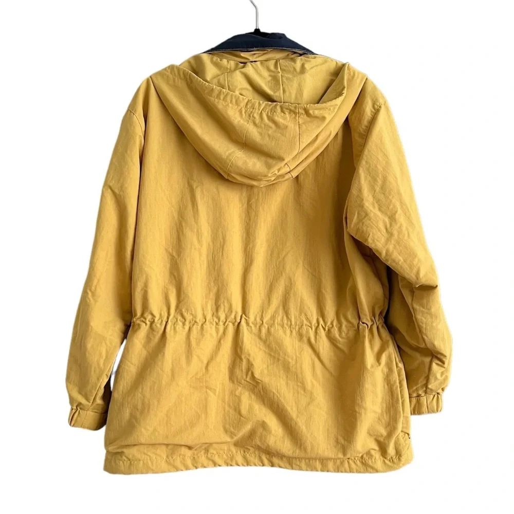 AIGLE Gore-Tex Jacket Mens size Medium Yellow  Outdoor Hiking Rain Coat Utility
